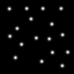 sparse 2D Gaussians.